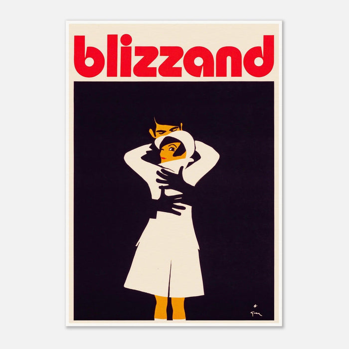 Blizzand Embrace Vintage Advertising Poster - Vibrant Retro Art Print