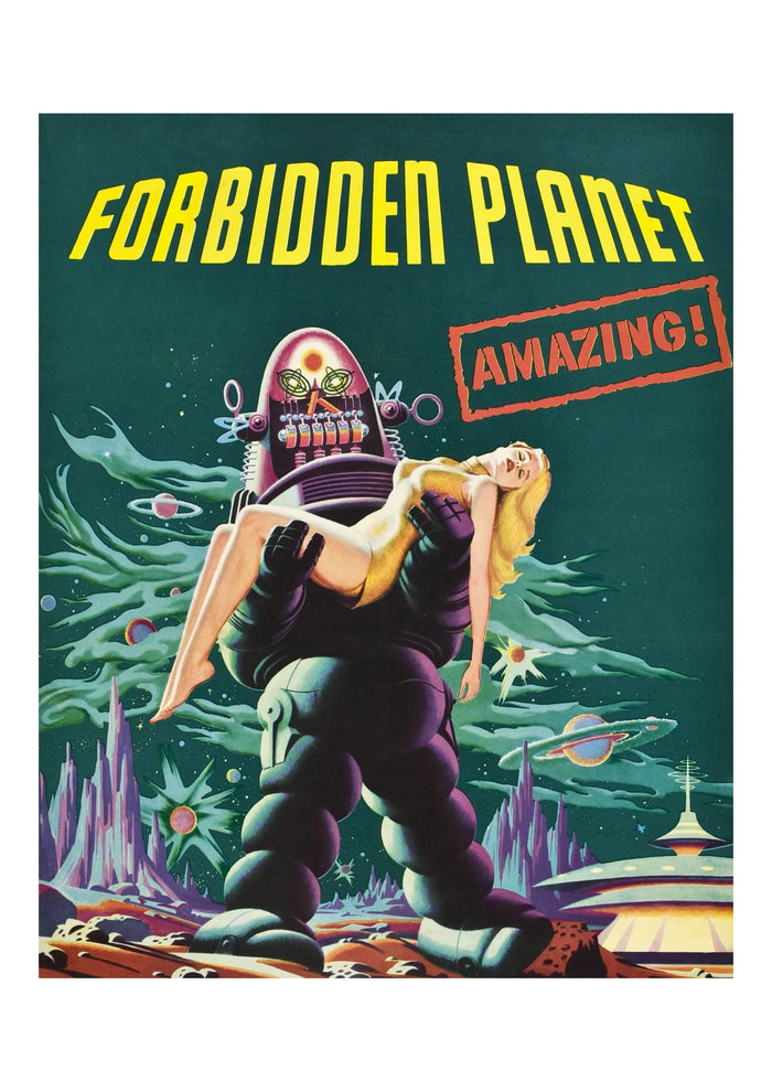 Forbidden Planet Vintage Movie Poster (1956)
