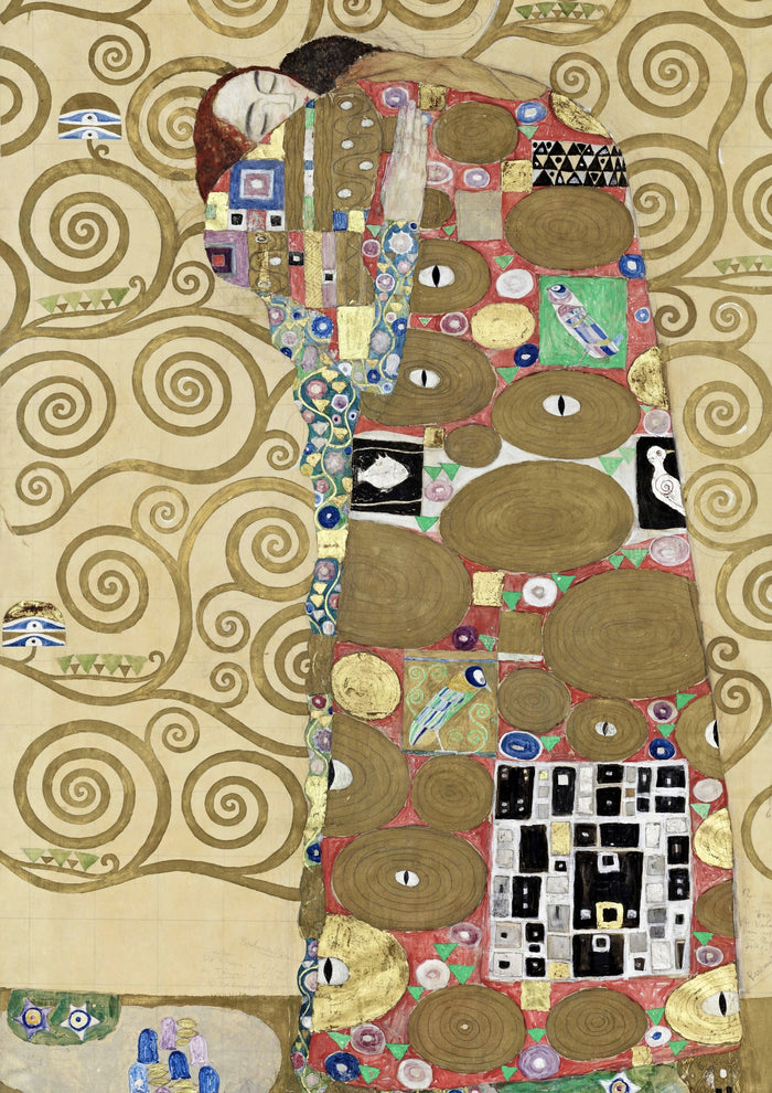 Fulfillment Art Print by Gustav Klimt