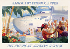 Hawaii Flying Clipper — finished print composition
