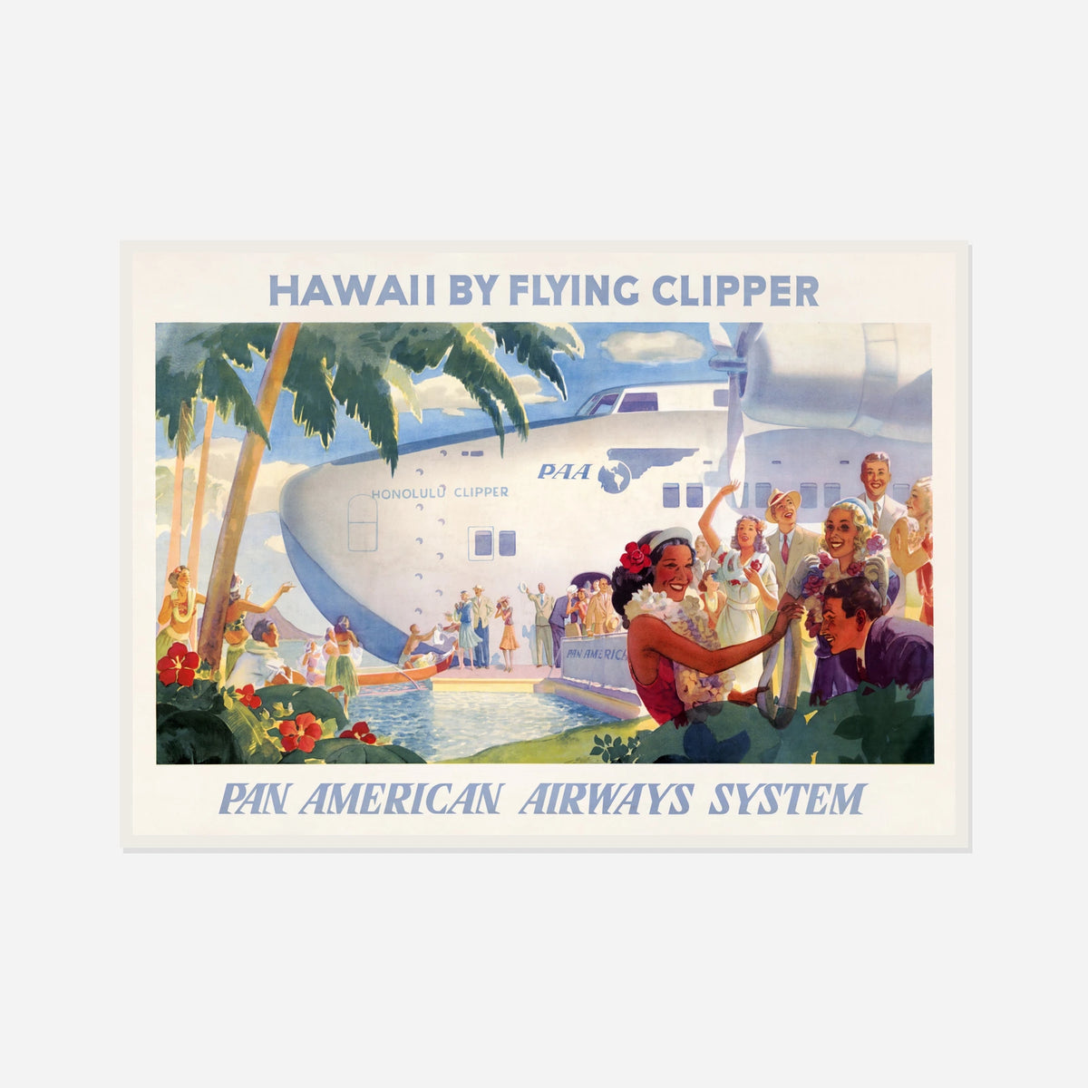 Hawaii Flying Clipper — front view in a white frame