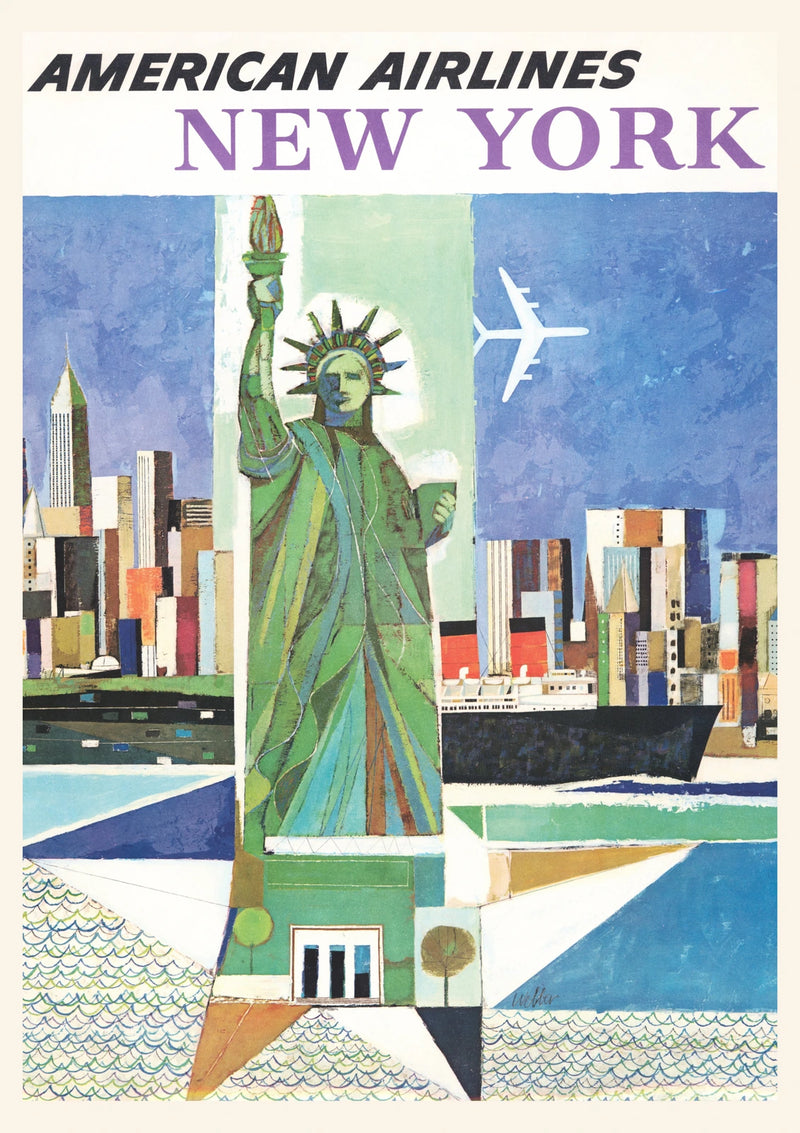 American Airlines New York — finished print composition