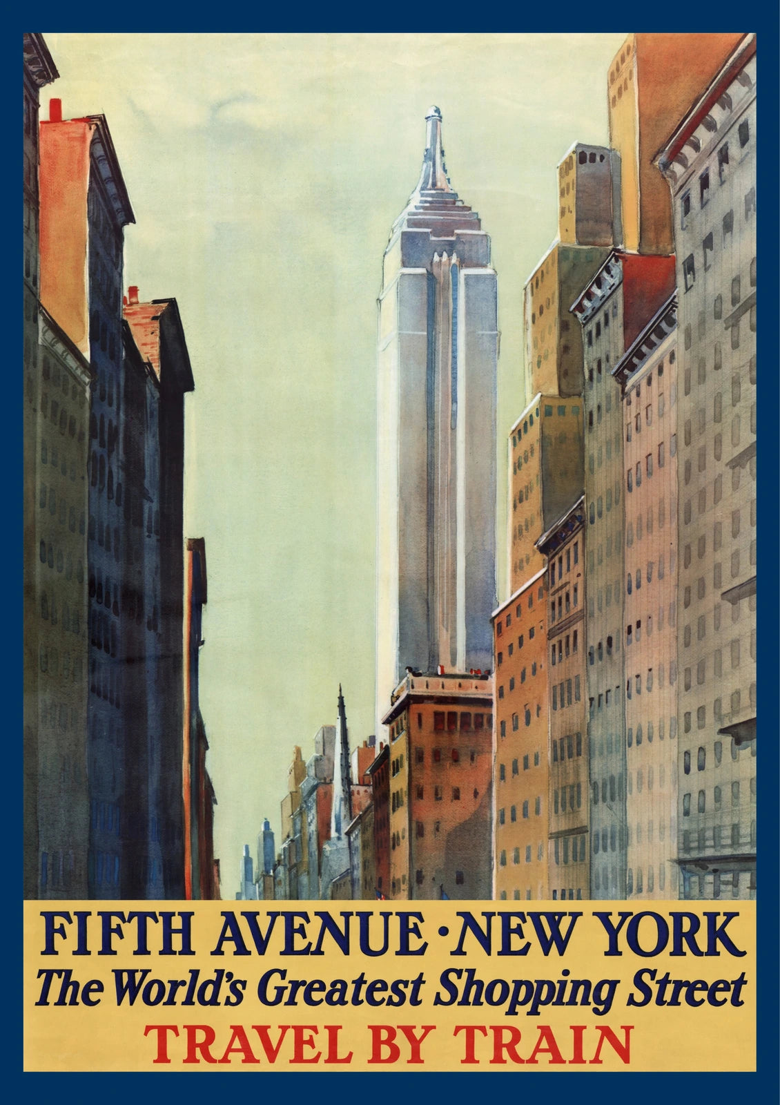 New York — Fifth Avenue — finished print composition