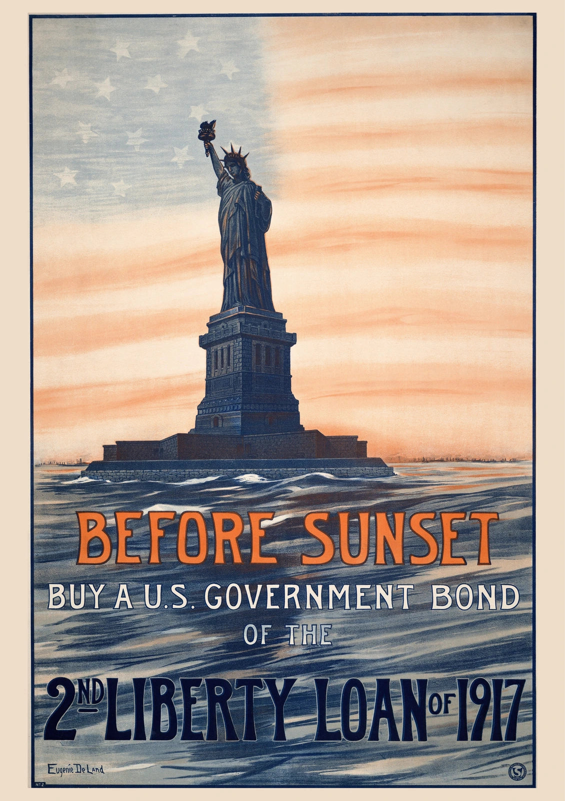 Before Sunset — Liberty Loan — finished print composition