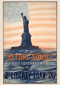 Before Sunset — Liberty Loan — finished print composition