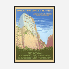 Zion National Park — front view in a black frame