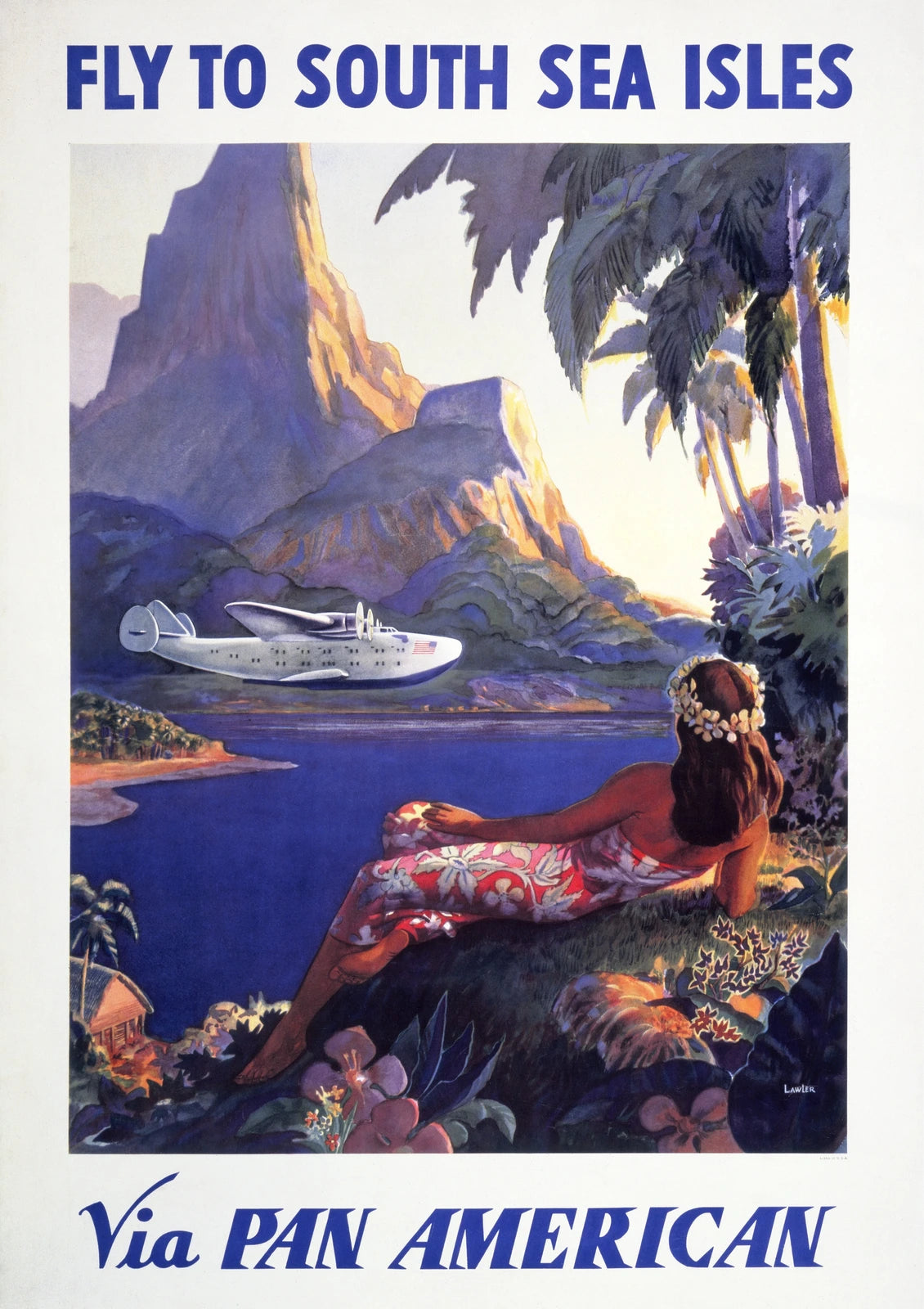 Pan American South Sea Isles — finished print composition
