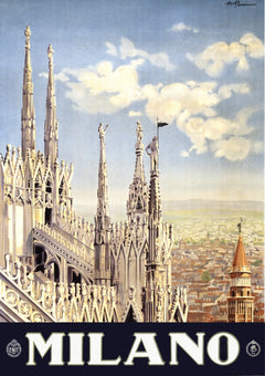 Milan Cathedral — finished print composition
