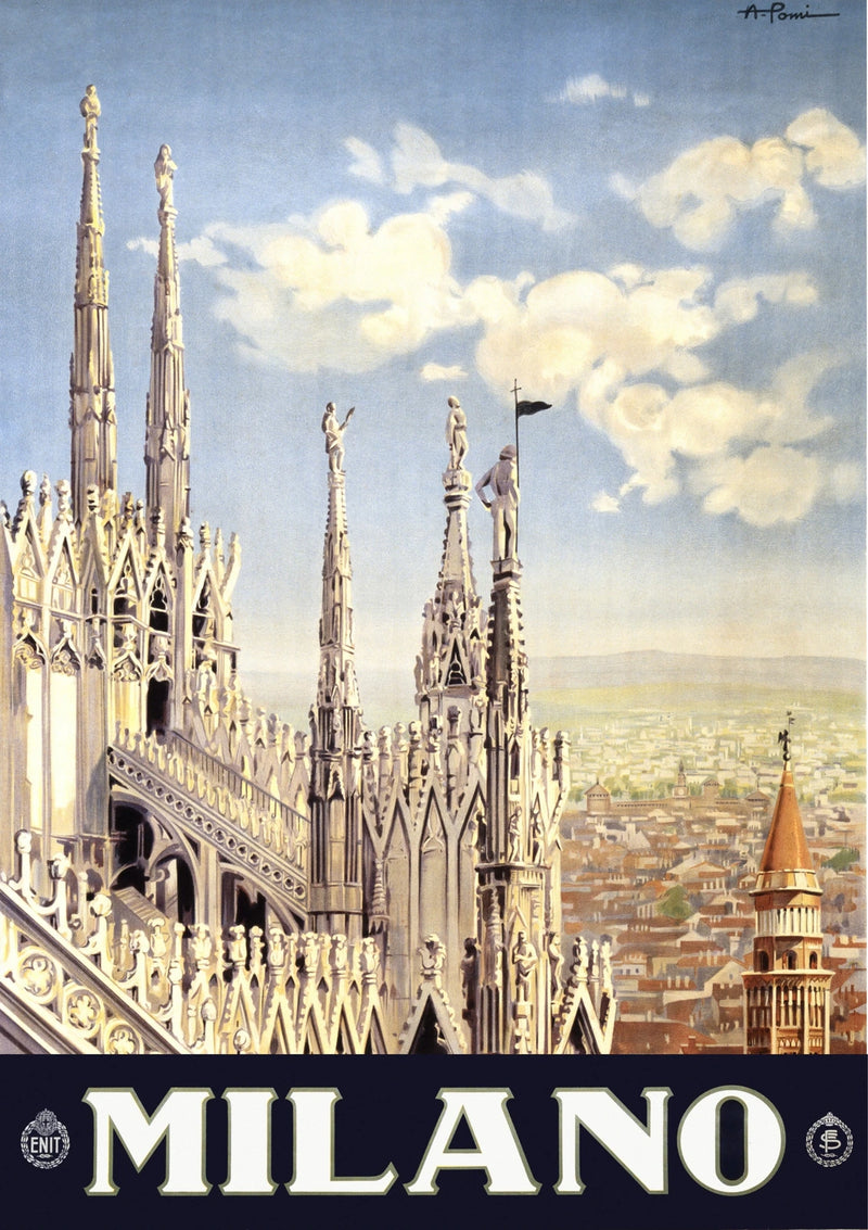 Milan Cathedral — finished print composition