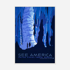 See America — Cavern — front view in a white frame
