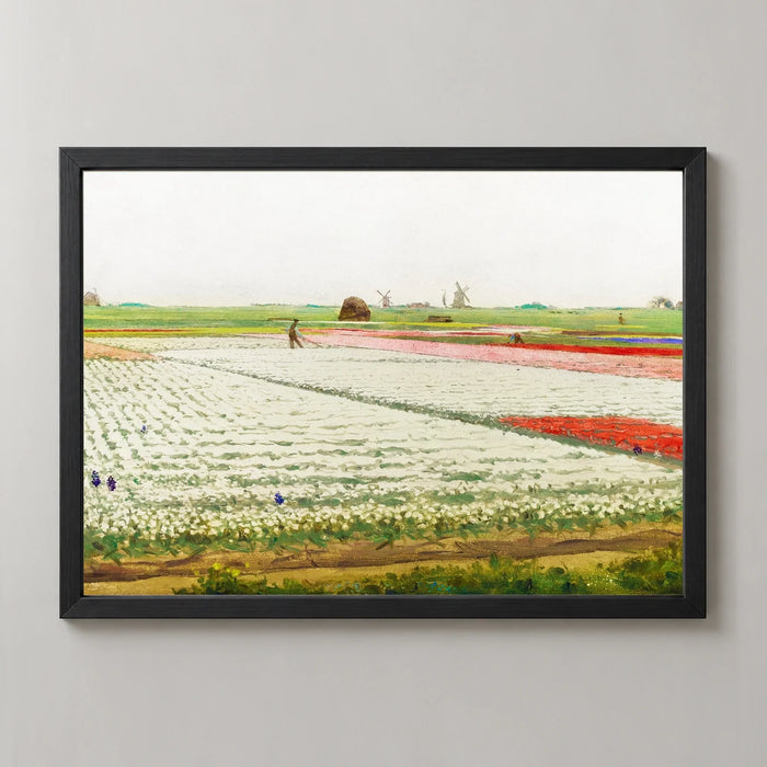 Rows of Tulips Art Print