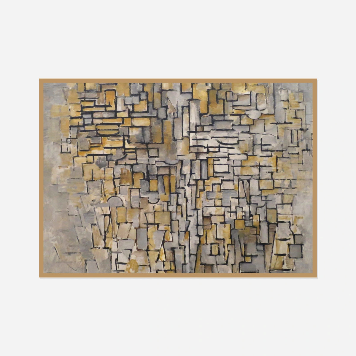 Tableau No. 2 — front view in a natural wood frame
