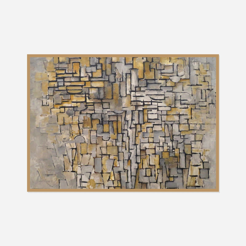 Tableau No. 2 — front view in a natural wood frame