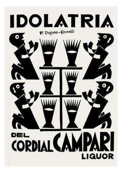 Idolatria del Cordial Campari Poster by Fortunato Depero — complete artwork