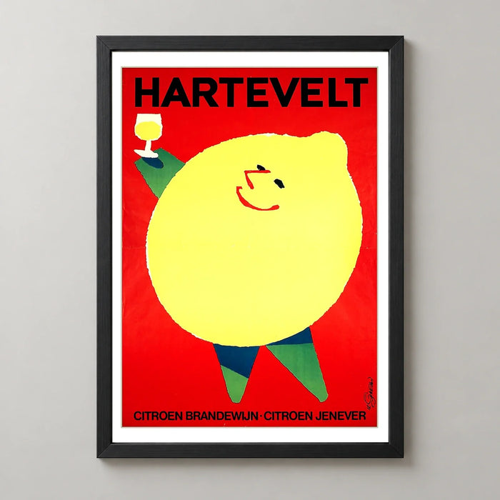 Hartevelt Citroen Jenever Lemon Poster