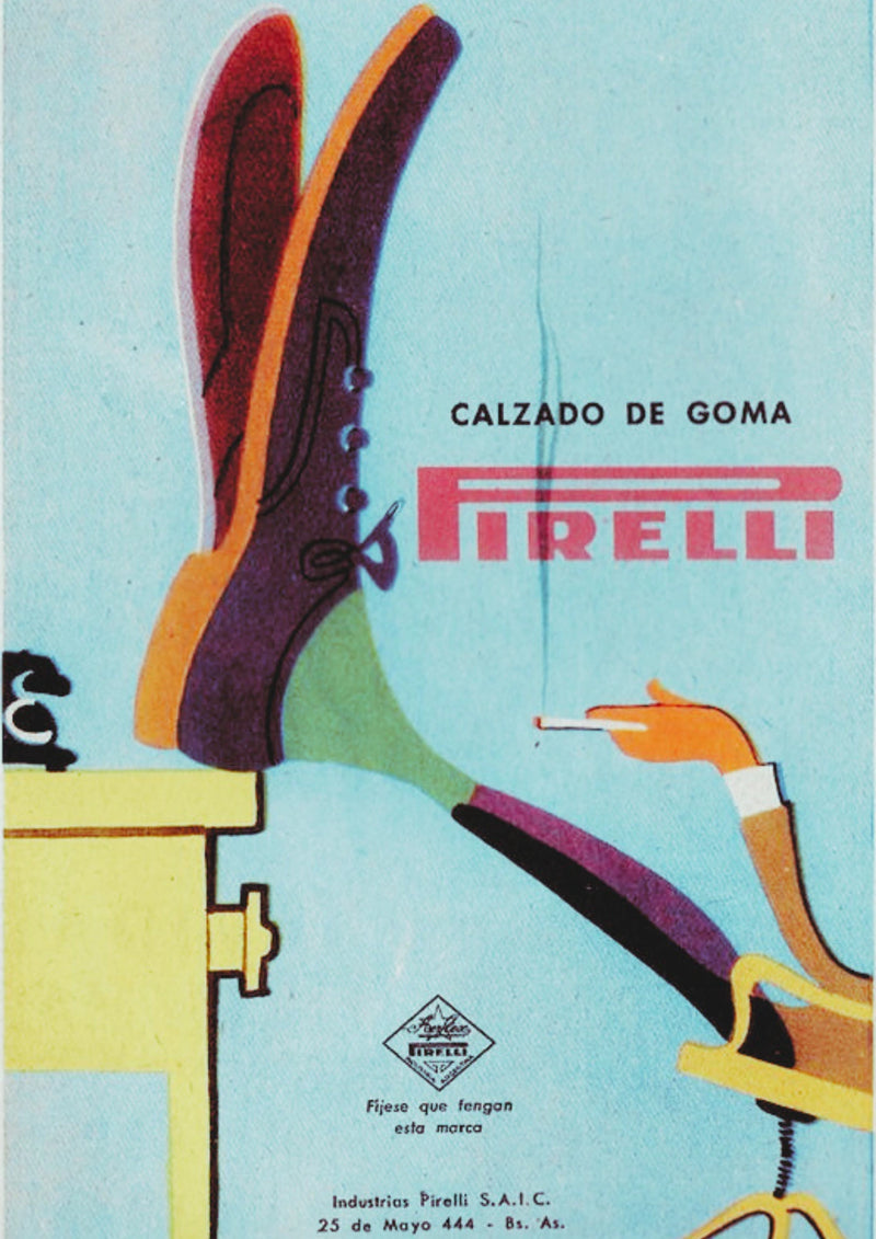 Pirelli Calzado de Goma Shoe Poster — complete artwork