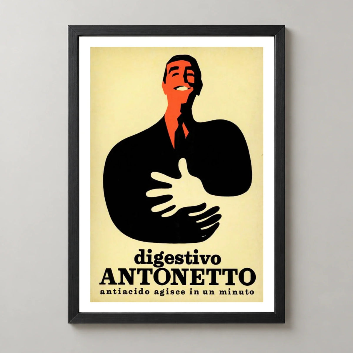 Digestivo Antonetto Figure Poster — black frame