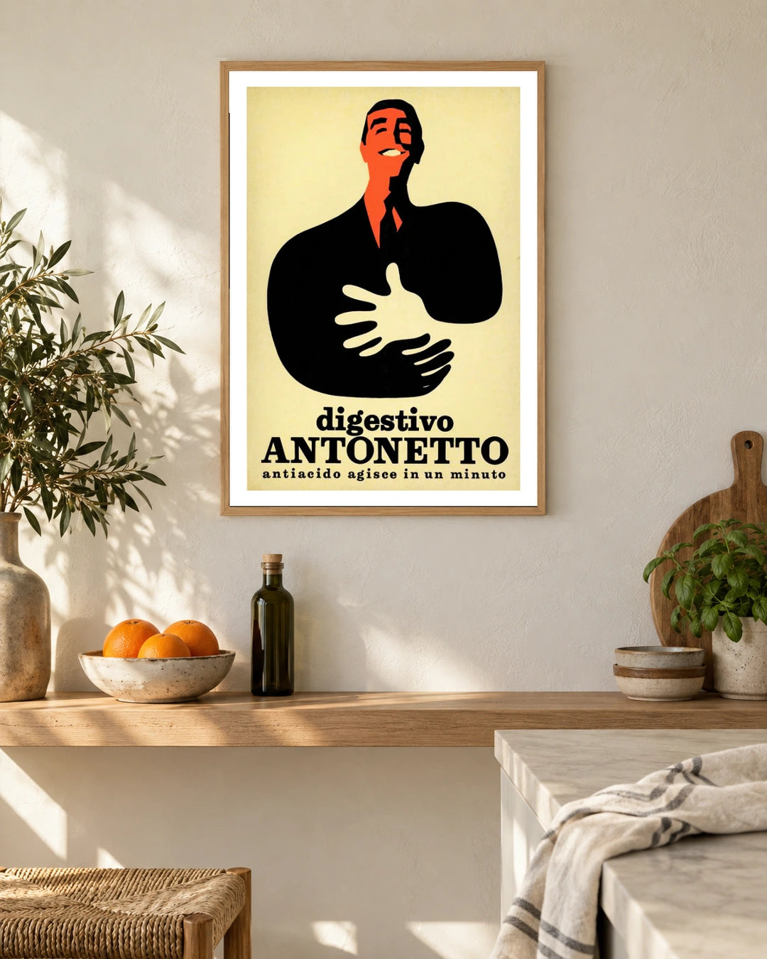 Digestivo Antonetto Figure Poster — styled room view