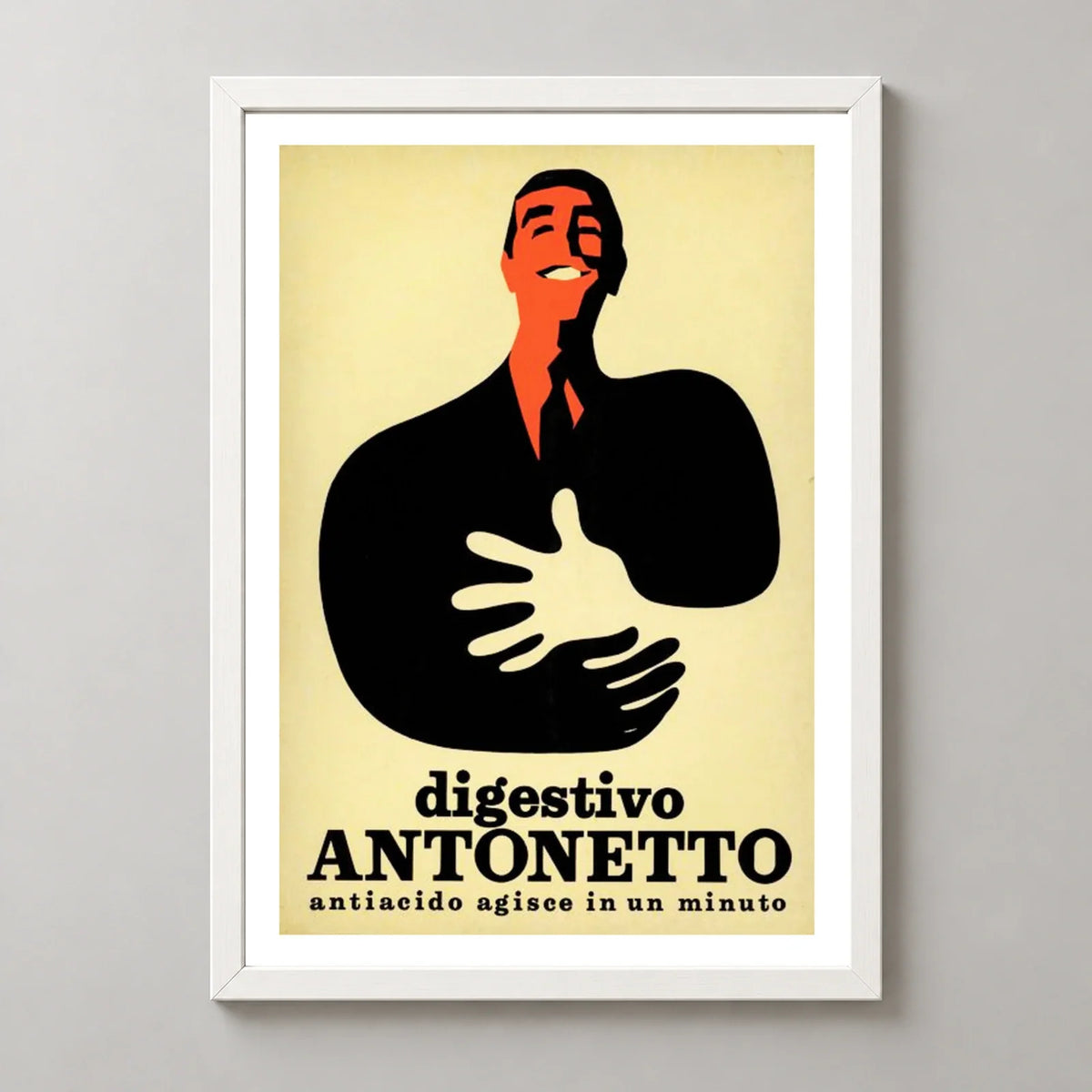 Digestivo Antonetto Figure Poster — white frame