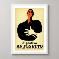 Digestivo Antonetto Figure Poster — white frame