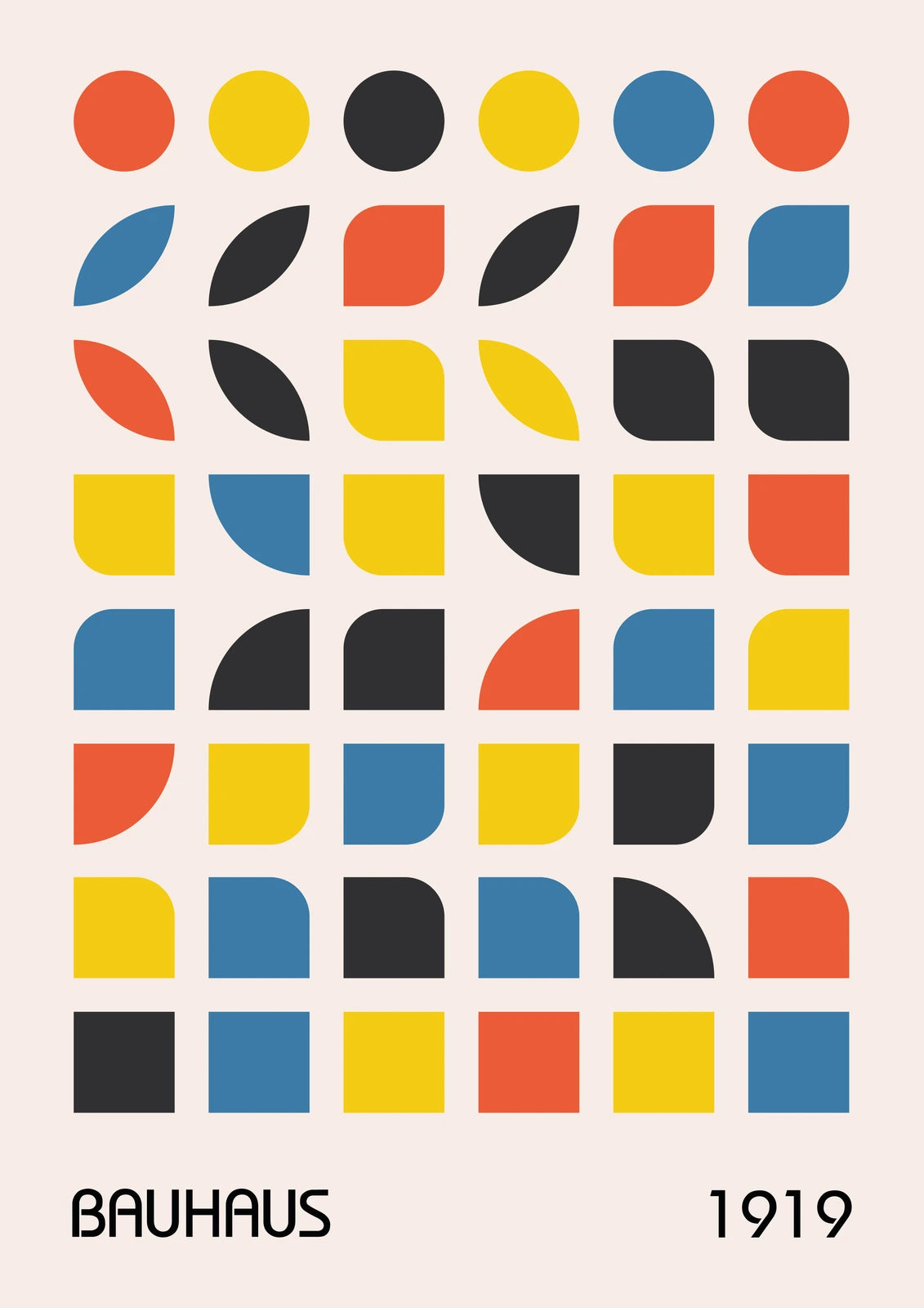 Geometric Colour Study — borderless A-series artwork
