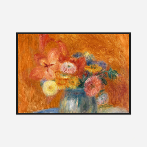 Green Bowl of Flowers Art Print