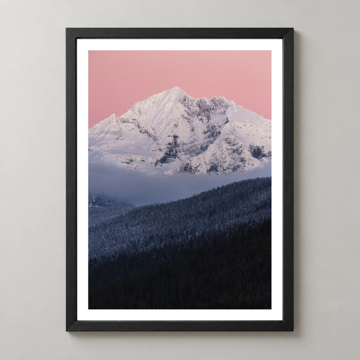 Gunsight Mountain at Dusk Photographic Print
