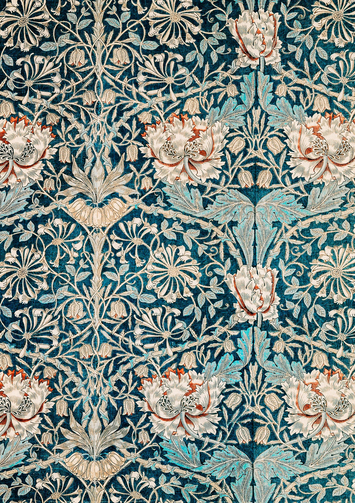 Honeysuckle Pattern — borderless A-series artwork