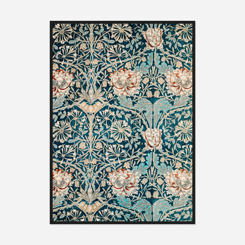 Honeysuckle Pattern Art Print by William Morris