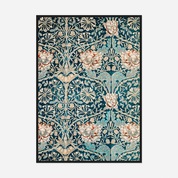 Honeysuckle Pattern Art Print by William Morris