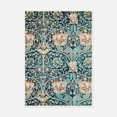 Honeysuckle Pattern — front view in a white frame