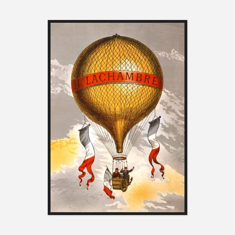 Lachambre Balloon — front view in a black frame