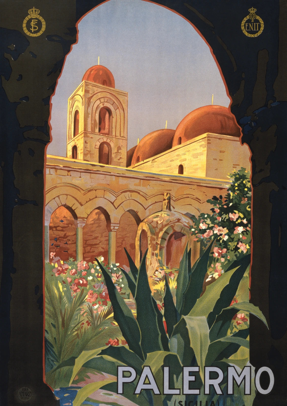 Palermo — Through the Arch — borderless A-series artwork