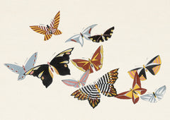 Patterned Butterflies — borderless A-series artwork