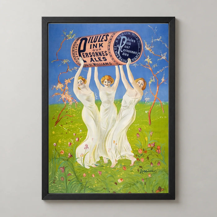 Pink Pills for Pale People Art Print by Leonetto Cappiello