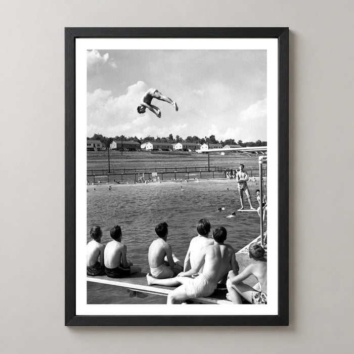 Poolside Oak Ridge Vintage Photographic Print (1947)