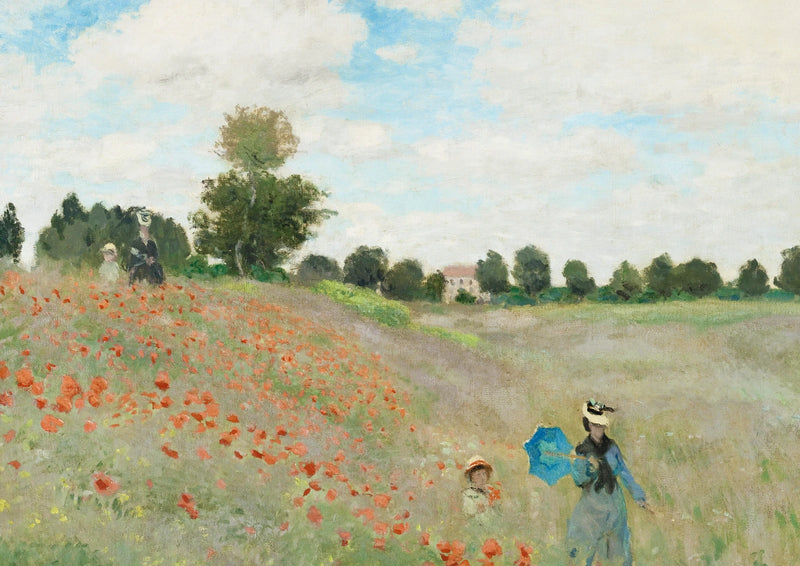 Poppies near Argenteuil — borderless A-series artwork