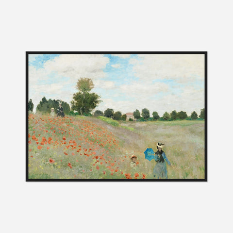 Poppies near Argenteuil Art Print by Claude Monet