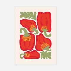 Red Pepper — front view in a white frame