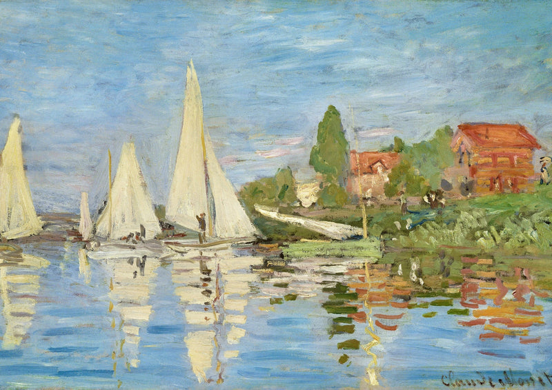 Regattas at Argenteuil — borderless A-series artwork