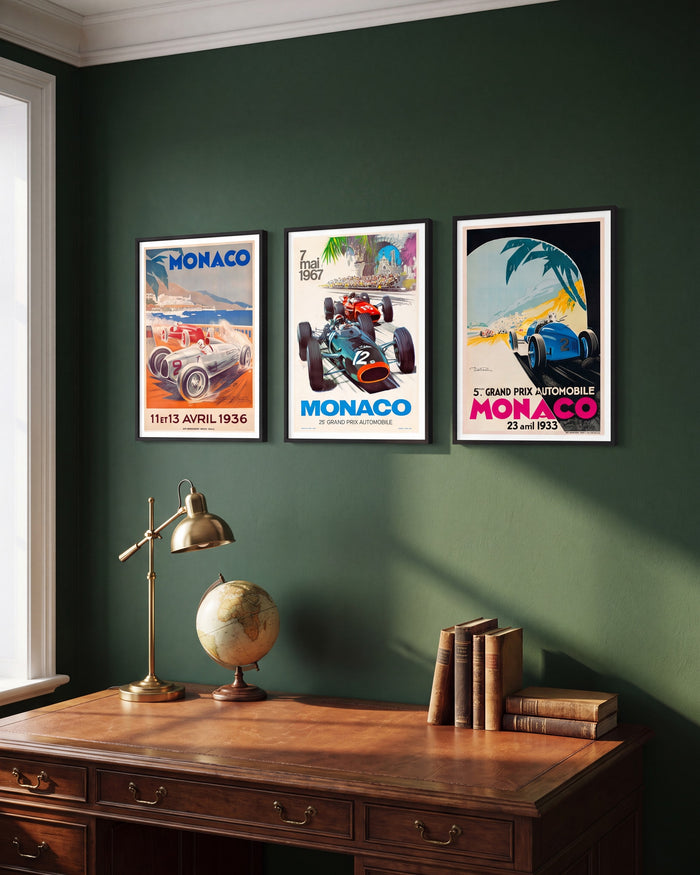 Monaco Grand Prix Set of 3