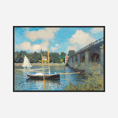 The Bridge at Argenteuil Art Print by Claude Monet