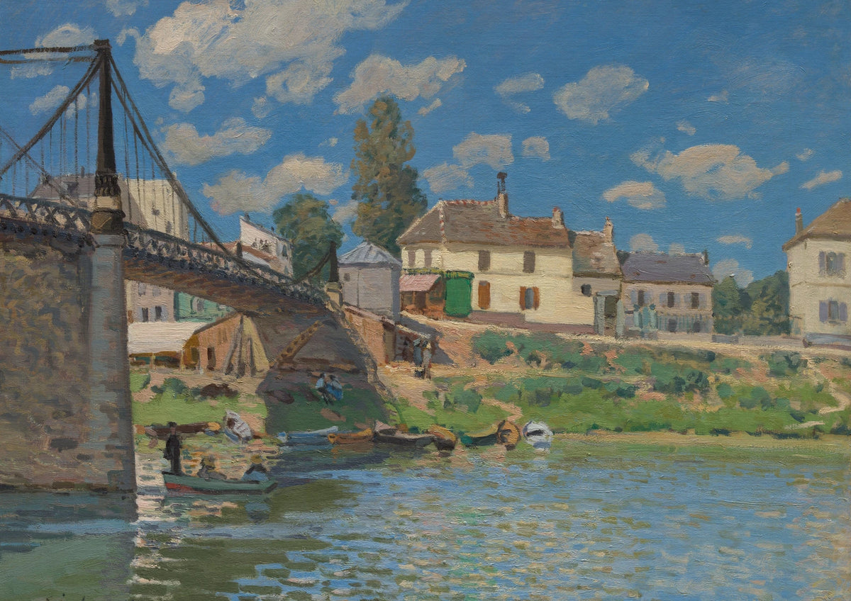 The Bridge at Villeneuve-la-Garenne — borderless A-series artwork