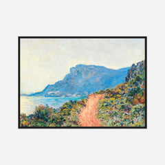 The Corniche near Monaco — front view in a black frame