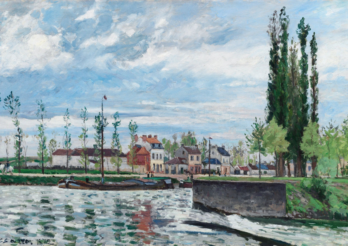 The Lock at Pontoise — borderless A-series artwork