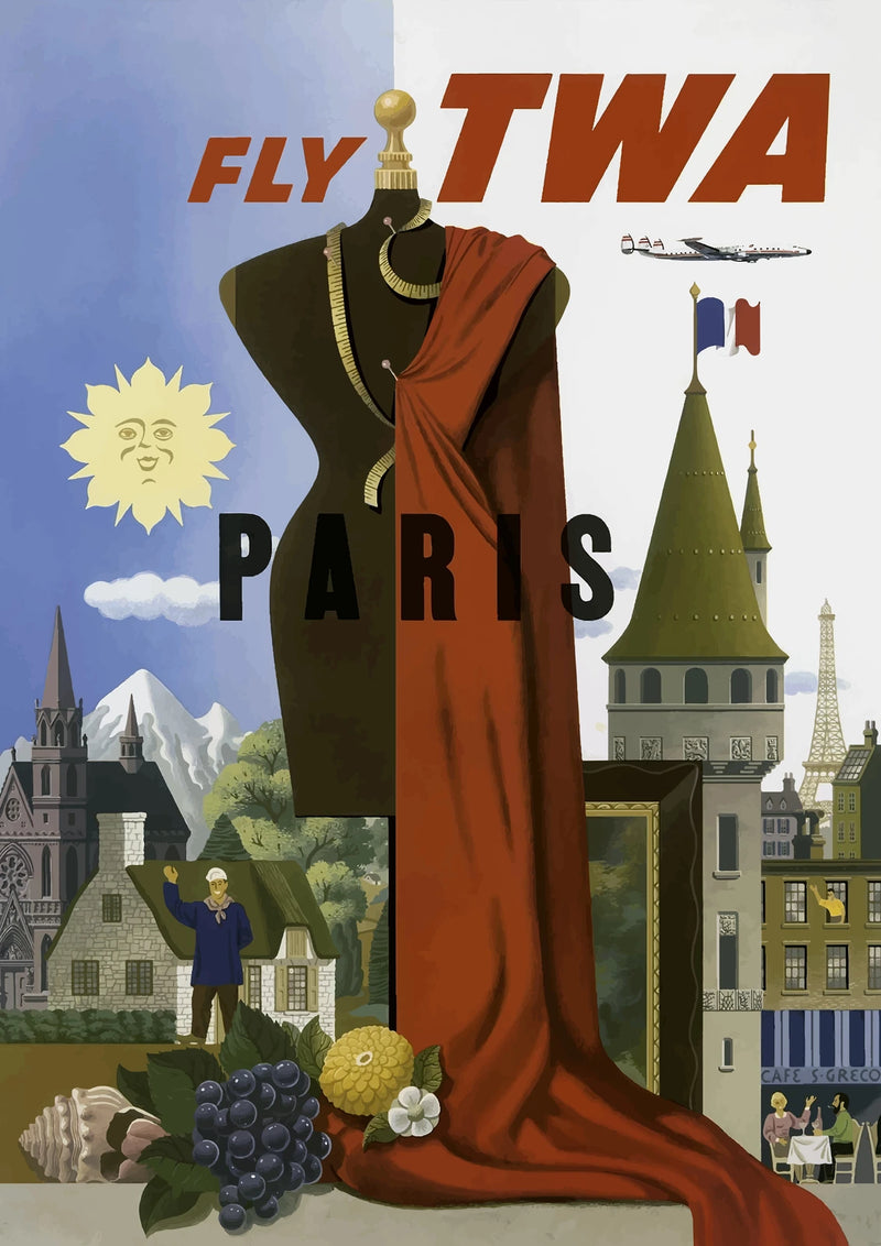TWA Paris — borderless A-series artwork