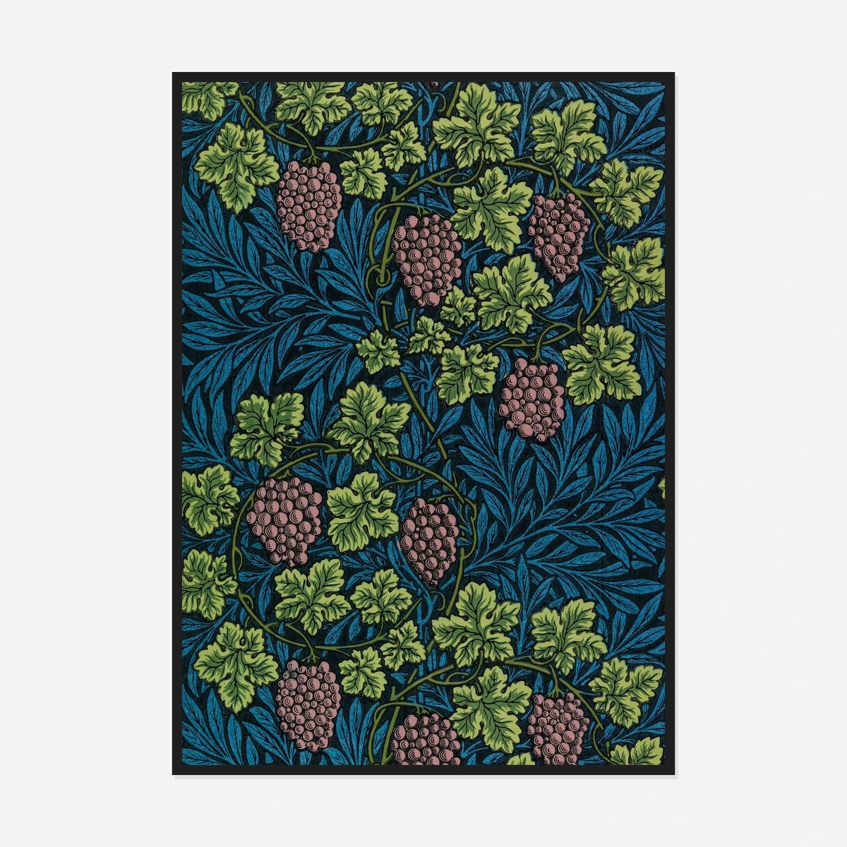 Vine Pattern — front view in a black frame