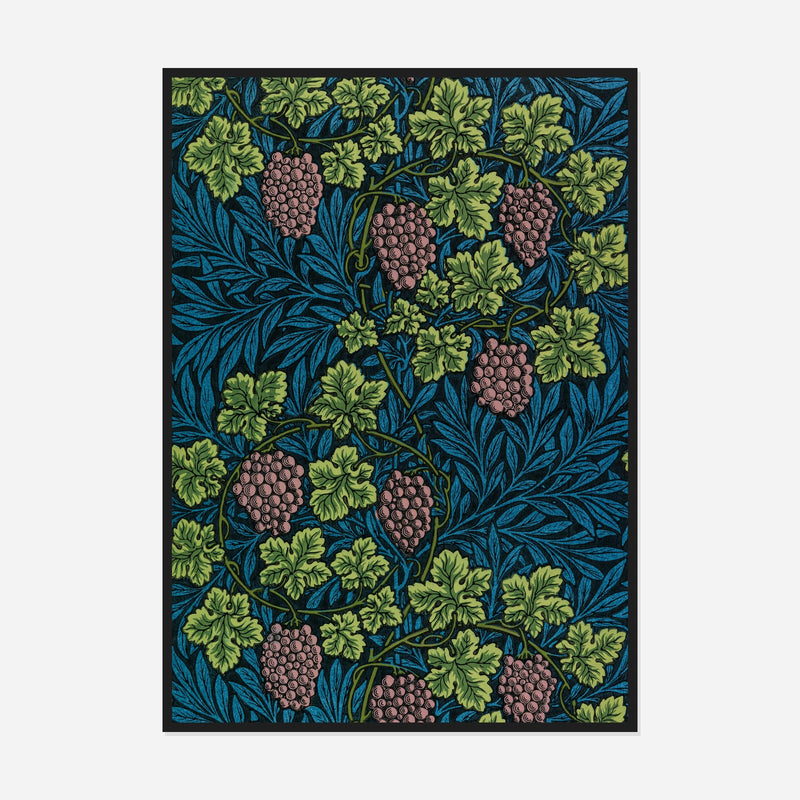 Vine Pattern — front view in a black frame