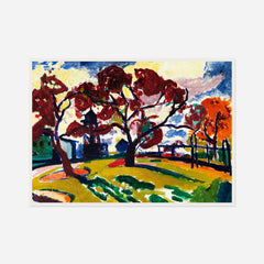 Winds — front view in a white frame