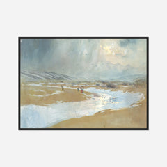 Winter Landscape — front view in a black frame